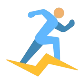 A simple icon depicting endurance
